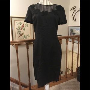 Vintage Black Linen Dress